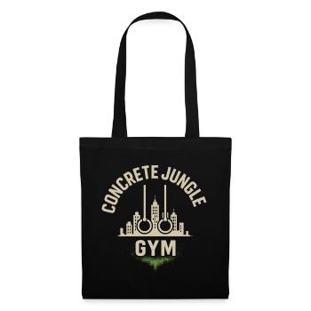 Gymnase de jungle en béton - Sac en tissu - noir - Devant