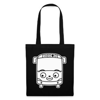 Little Bus Cartoon – Comic School Bus Travel Fun - Tote Bag - black - Front
