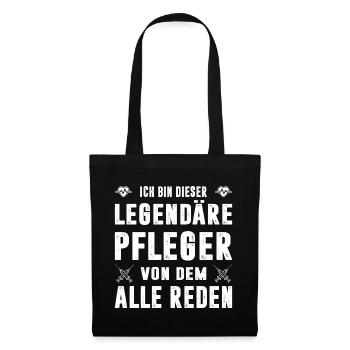 Pflegerin Geschenke Pflege Lustig Krankenpflegerin - Stoffbeutel - Schwarz - Vorne