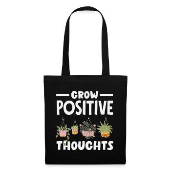 Grow Positive Thoughts Plant Lover - Tote Bag - black - Front