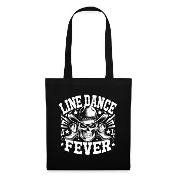 Line Dance Fever Skull - Tote Bag - black - Front