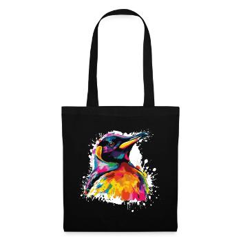 Colorful Toucan Head Artwork - Tote Bag - black - Front