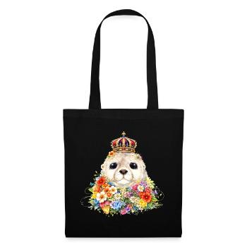 Royal seal with crown - Tote Bag - black - Front