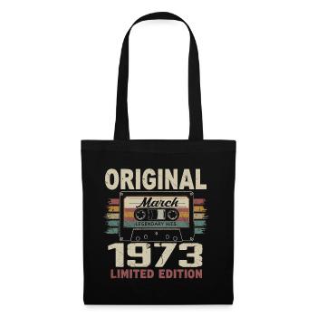 März 1973 Vintage März 1973 - Stoffbeutel - Schwarz - Vorne