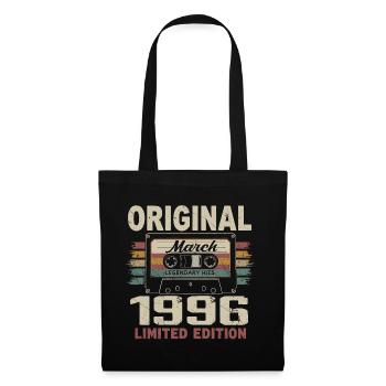 März 1996 Vintage März 1996 - Stoffbeutel - Schwarz - Vorne