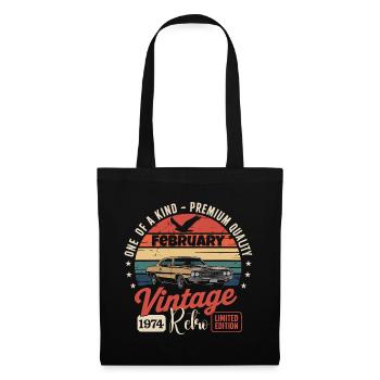 Vintage Retro Anniversary Gift from February 1974 - Tote Bag - black - Front
