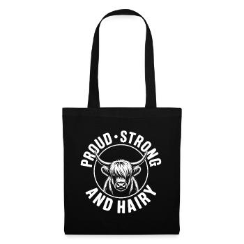 Highland Cow / Highland Beef – I Love Highlands - Tote Bag - black - Front