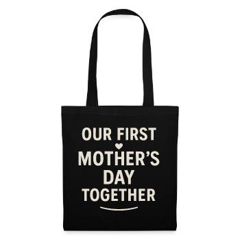 First Mother's Day Mom Baby Gift Idea Family - Tote Bag - black - Front