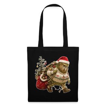 Kakapo carries Christmas alone - Tote Bag - black - Front