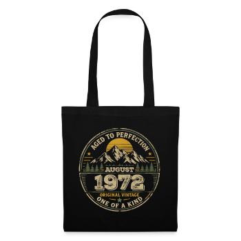 Cadeau Anniversaire 1972 Août Vintage 1972  - Sac en tissu - noir - Devant