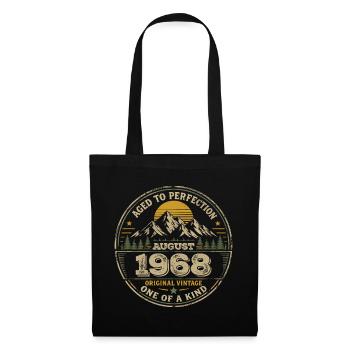1968 August Birthday Gift Vintage 1968 - Tote Bag - black - Front