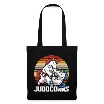 Judocorns Unicorn Judo Martial Arts Retro - Tote Bag - black - Front