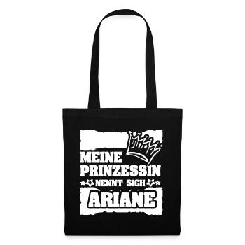Spruch Ariane - Stoffbeutel - Schwarz - Vorne