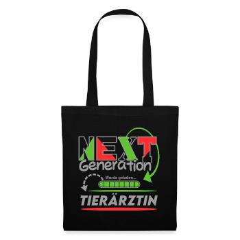 Tierärztin Next Generation Beruf Arbeit Frau Job - Stoffbeutel - Schwarz - Vorne