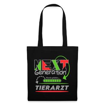 Tierarzt Next Generation Beruf Arbeit Mann Job - Stoffbeutel - Schwarz - Vorne