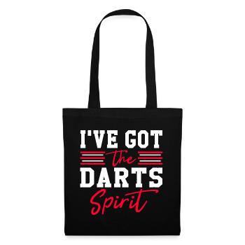 Darts Spirit – I’ve Got the Darts - Stoffbeutel - Schwarz - Vorne