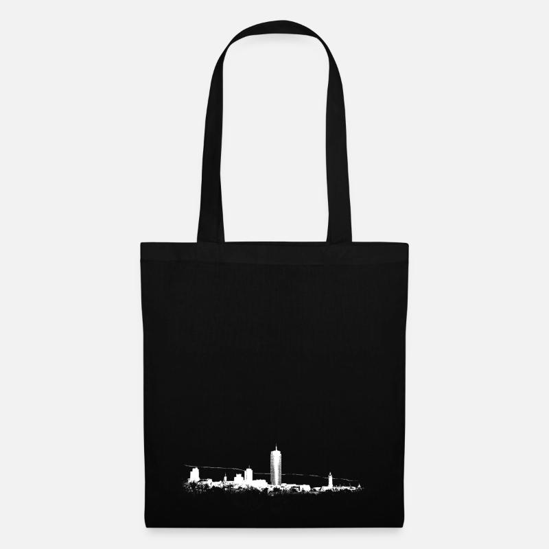 Jena Skyline - Stoffbeutel - Schwarz