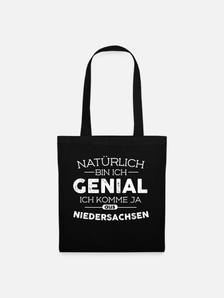 Länder Niedersachsen - Stoffbeutel - Schwarz