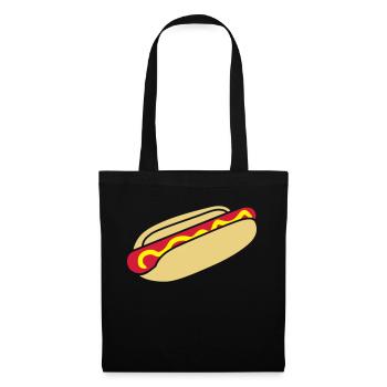 fastfood_hotdog_design_3c - Tote Bag - black - Front