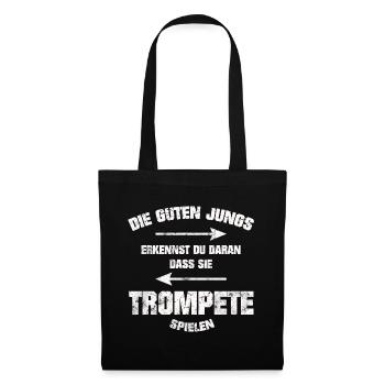 TROMPETE DIE GUTEN JUNGS GRUNGE SHIRT - Stoffbeutel - Schwarz - Vorne