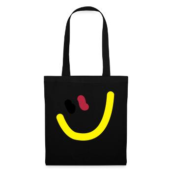 EM2018 DE (Smiley) - Stoffbeutel - Schwarz - Vorne