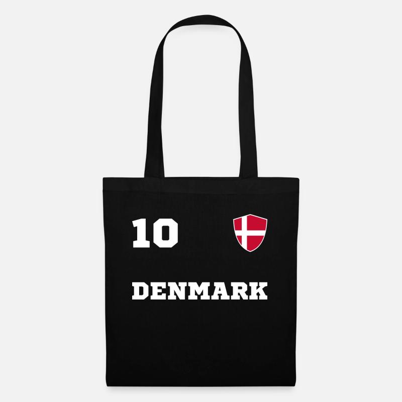 DÄNEMARK Team Mannschaft - Stoffbeutel - Schwarz