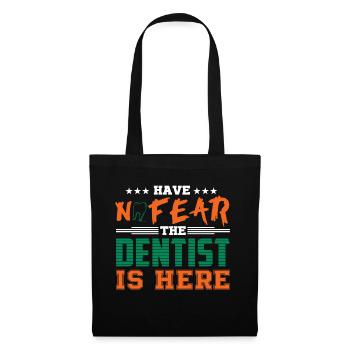 Dentiste Dentiste Dentaire Dentiste profession cadeau - Sac en tissu - noir - Devant