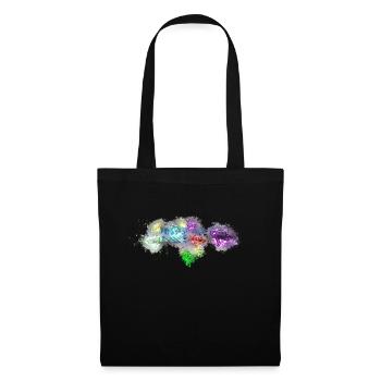 Diamants Bijoux brillants - Sac en tissu - noir - Devant