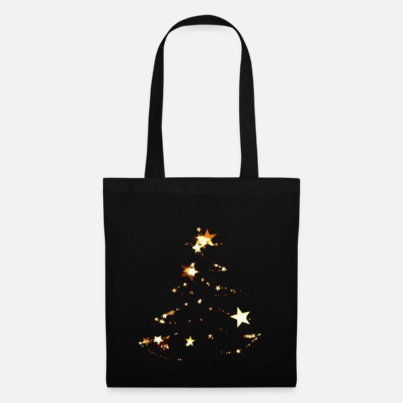 Lueur de Noël - Sac en tissu - noir