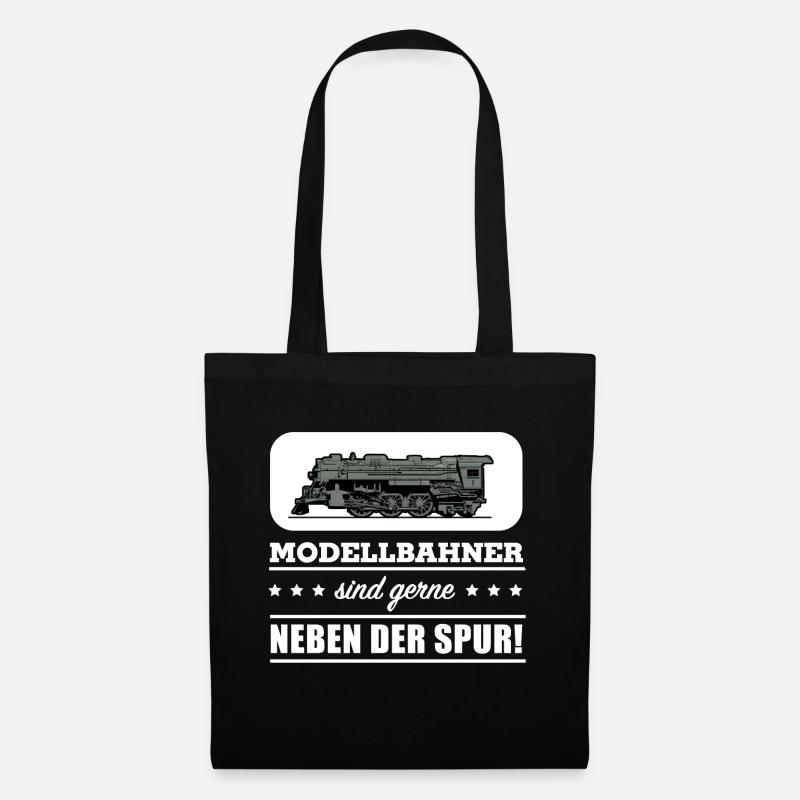Modellbahner sind gerne neben der Spur! - Stoffbeutel - Schwarz