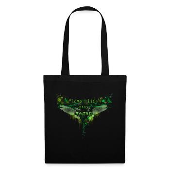 Love Life / Séjour Vegan [vert] - Sac en tissu - noir - Devant