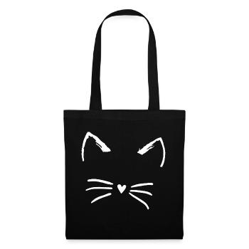 Cartoon cat - Tote Bag - black - Front