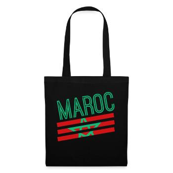 Maroc - Sac en tissu - noir - Devant