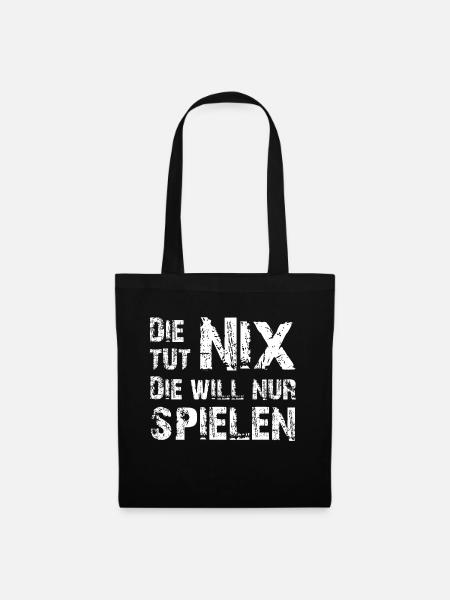 dietutnix weiss - Stoffbeutel - Schwarz