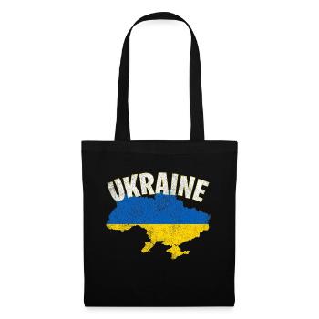 Ukraine - Stoffbeutel - Schwarz - Vorne