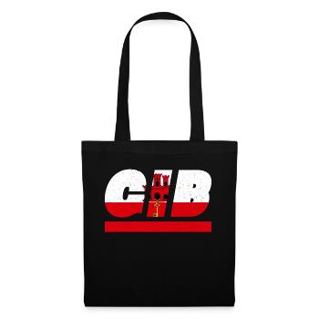 Gibraltar Flag Flag GIB - Tote Bag - black - Front