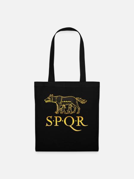 Lupa Capitolina SPQR - Sac en tissu - noir