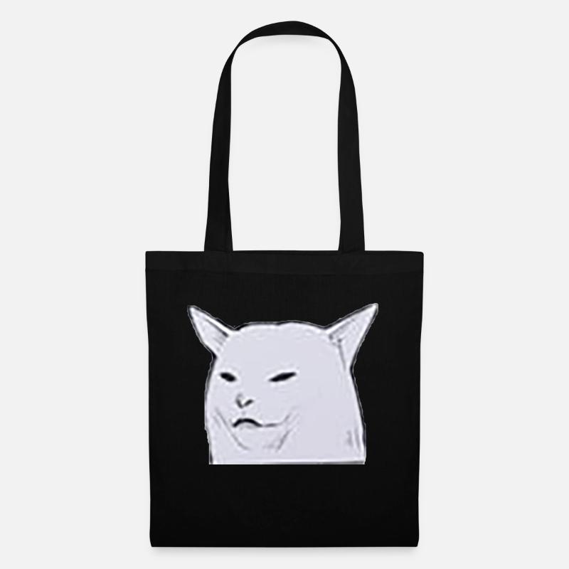 Confused Cat - Tote Bag - black