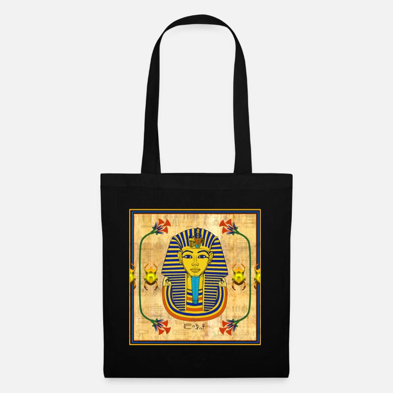 Tutankhamun I Papyri I Egypt - Tote Bag - black