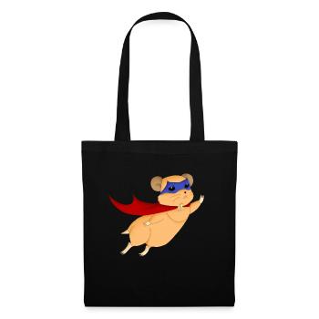 Super Hamster - Sac en tissu - noir - Devant