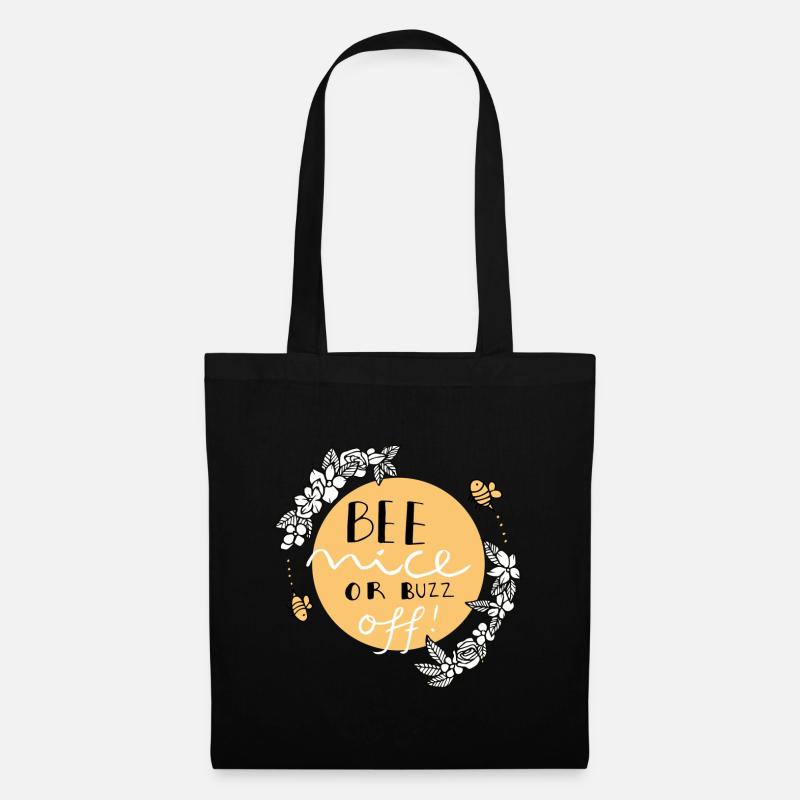 Bee Nice - Tote Bag - black