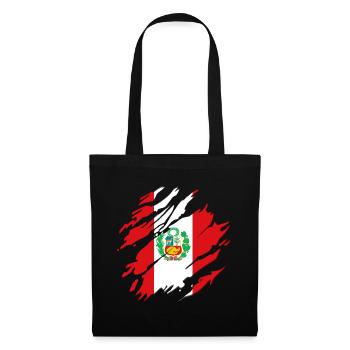 Peru flag South America Cusco Peruvian flag - Tote Bag - black - Front