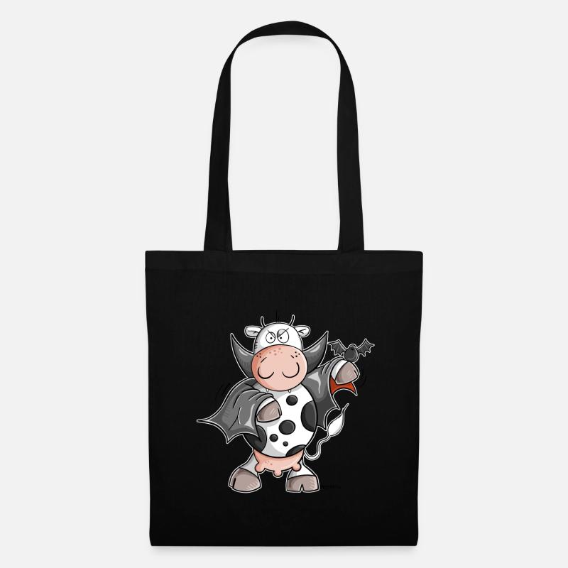 Dracula Cow I Vampire Fun - Tote Bag - black