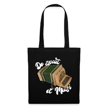 Harmonica - Do spuit d'Musi | ZiachON! - Tote Bag - black - Front
