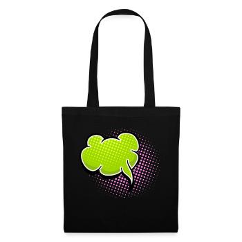 Green Comic Speech Balloon - Tote Bag - black - Front