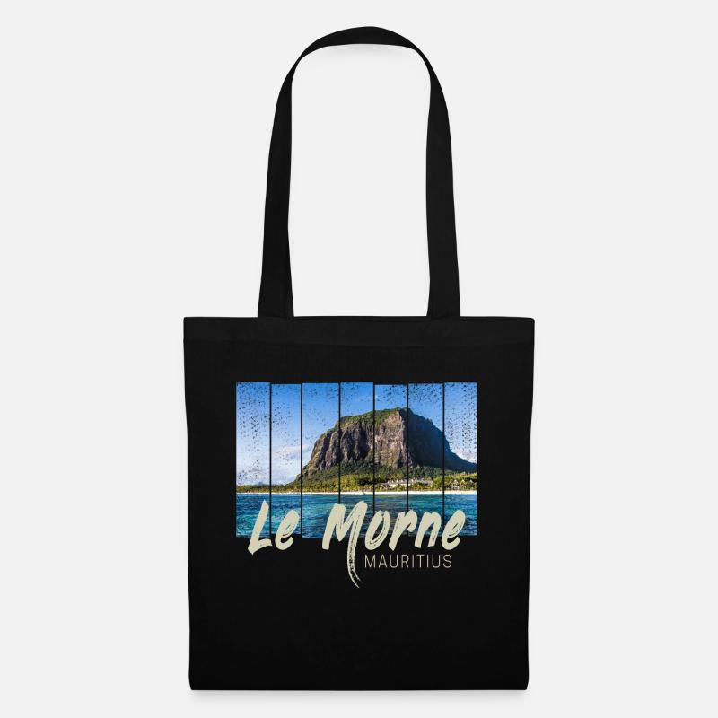 Le Morne Mauritius Strand Souveni - Stoffbeutel - Schwarz