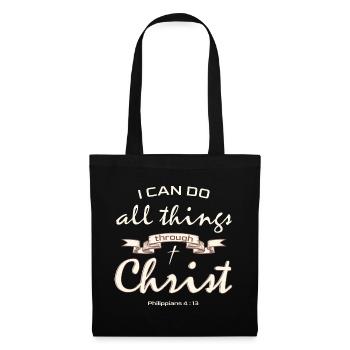 Jésus-Christ t-shirt pour les dames et les messieurs Christ - Sac en tissu - noir - Devant