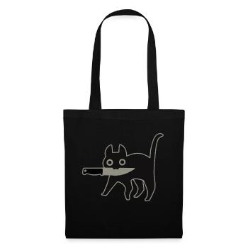 GattoColtello_Black - Sac en tissu - noir - Devant