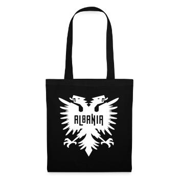Albanie Rouge Aigle à deux têtes Cadeau Albanais - Sac en tissu - noir - Devant