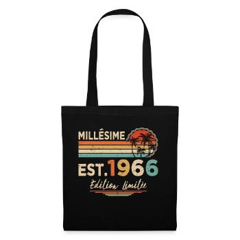 Millésime 1966 Édition Limitée Cadeau Anniversaire - Sac en tissu - noir - Devant